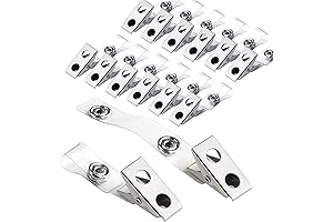 30Pcs Durable Heavy-Duty Badge Clips