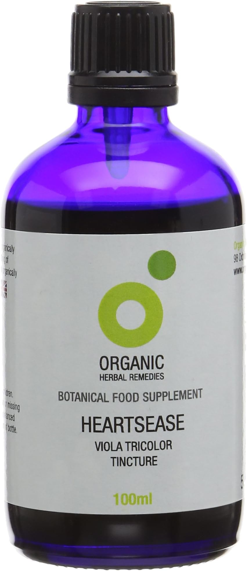 Organic Herbal Remedies 100 ml Heartsease Tincture