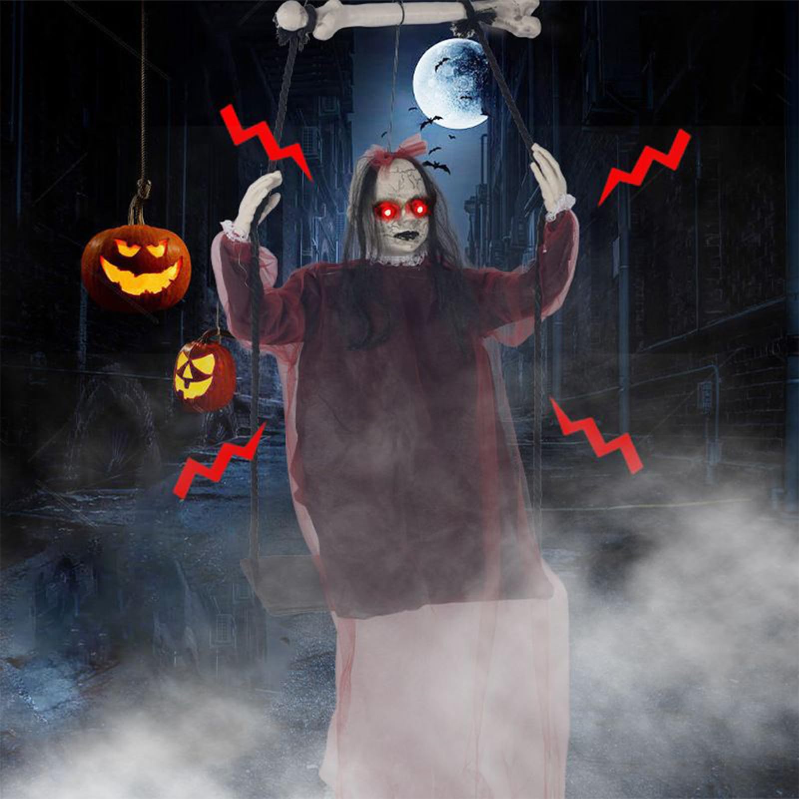 Dekoracje Halloween Rekwizyty Duchów z Przerażającymi Wyrazami Twarzy
