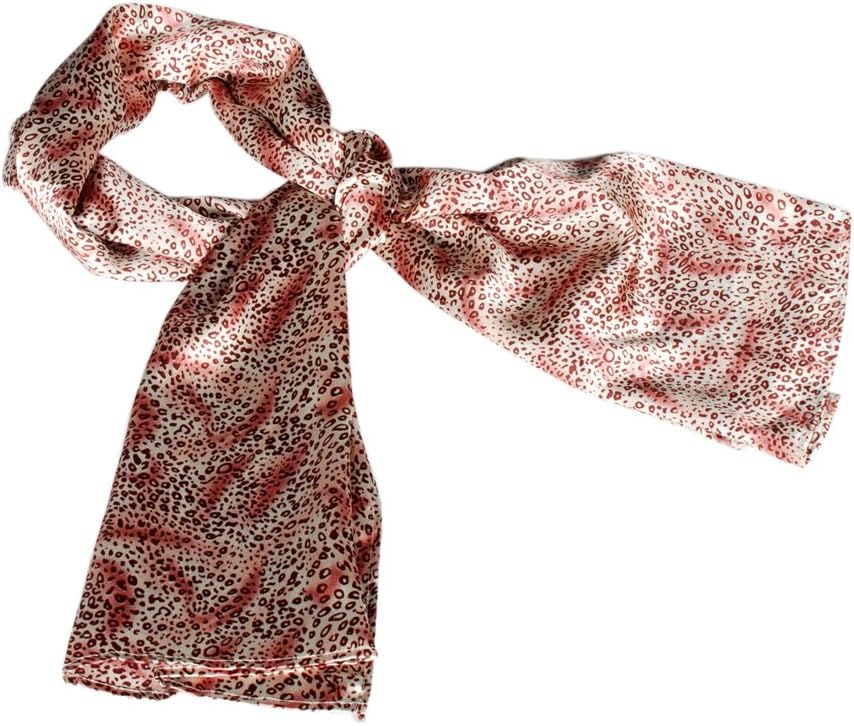 Brando Simple & Decent Warm Pink Tone Background Leopard Print Scarf