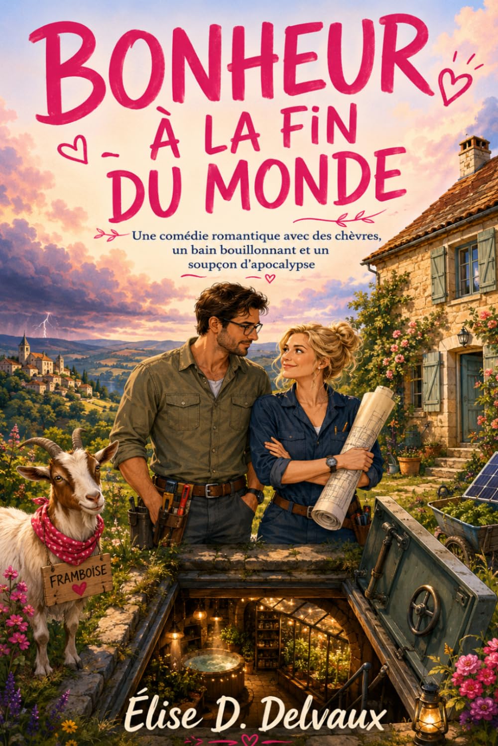 Bonheur à la fin du monde: Une comédie romantique avec des chèvres, un bain bouillonnant et un soupçon d'apocalypse