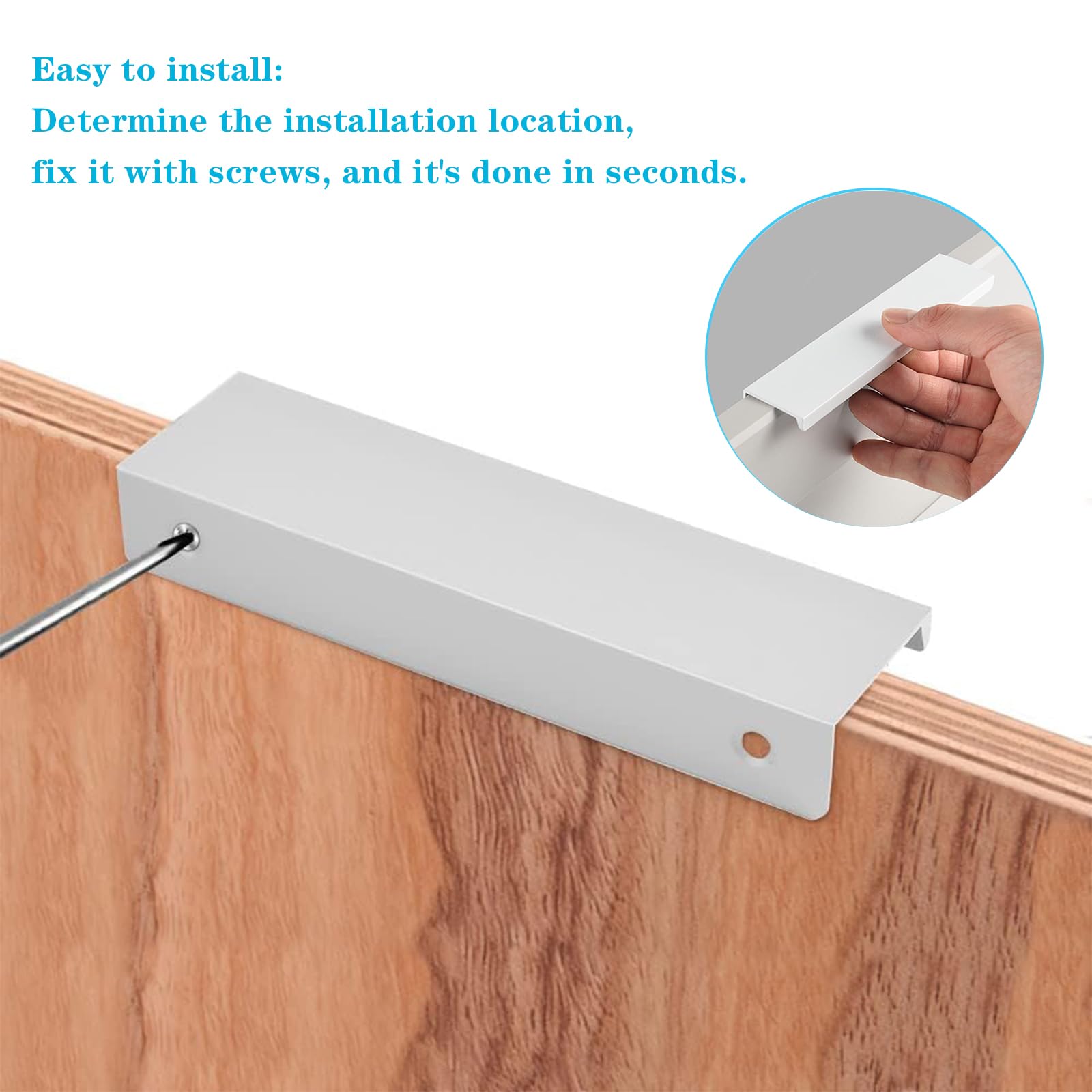 flintronic 6pcs Poignée d'Armoire, Invisible Poignées Meuble Tiroir, Poignées de porte Dissimulées Poignée Encastrée Affleurante Pour tiroirs portes d'armoires,Commode, Distance du Trou-64mm flintronic 6pcs Poignée d'Armoire, Invisible Poignées Meuble Tiroir, Poignées de porte Dissimulées Poignée Encastrée Affleurante Pour tiroirs portes d'armoires,Commode, Distance du Trou-64mm