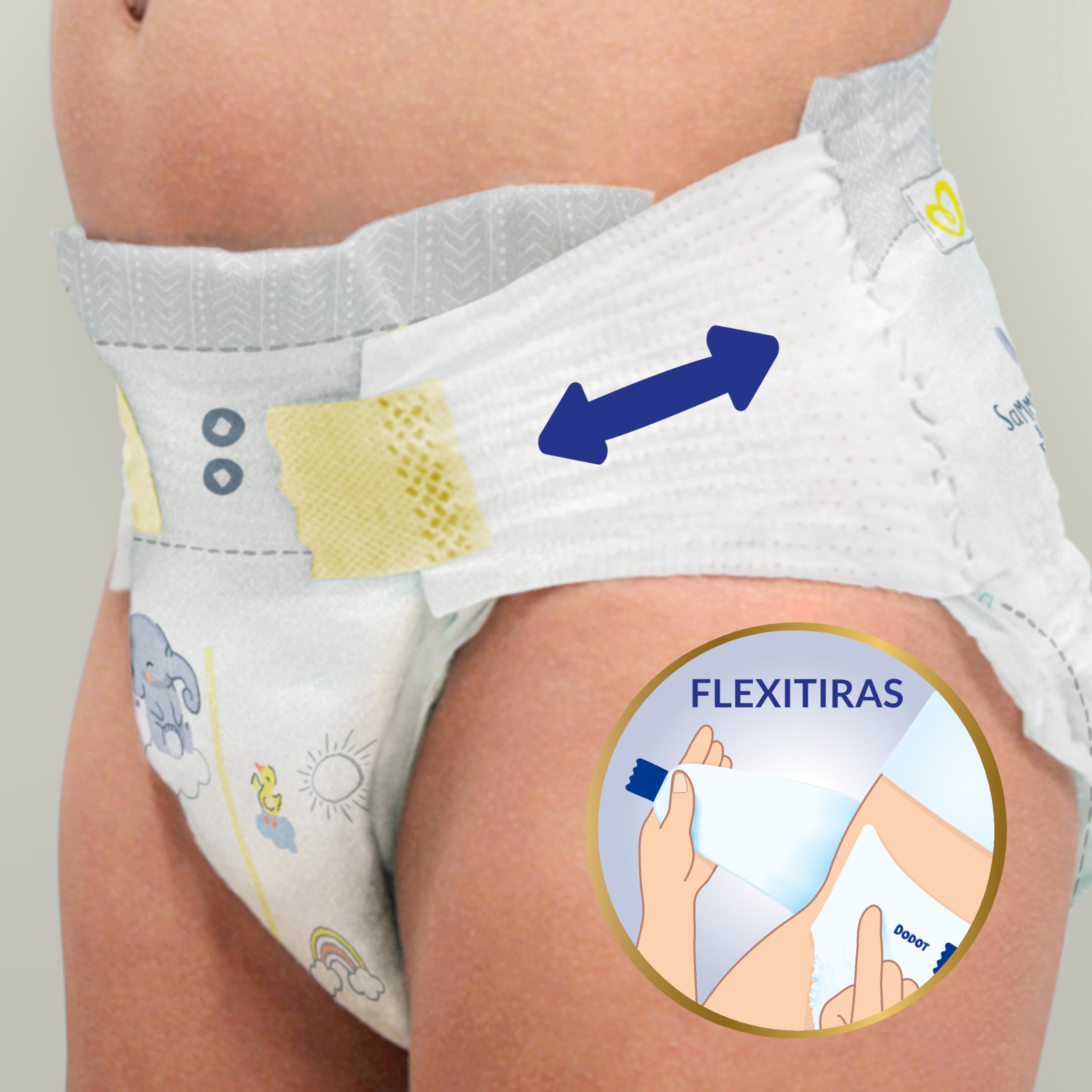 Dodot Bebé Sensitive Windeln, Größe 5, 11-16 kg, 168 Windeln und 4 Hose, Geschenk, optimaler Hautschutz, deDodot, Monatspack