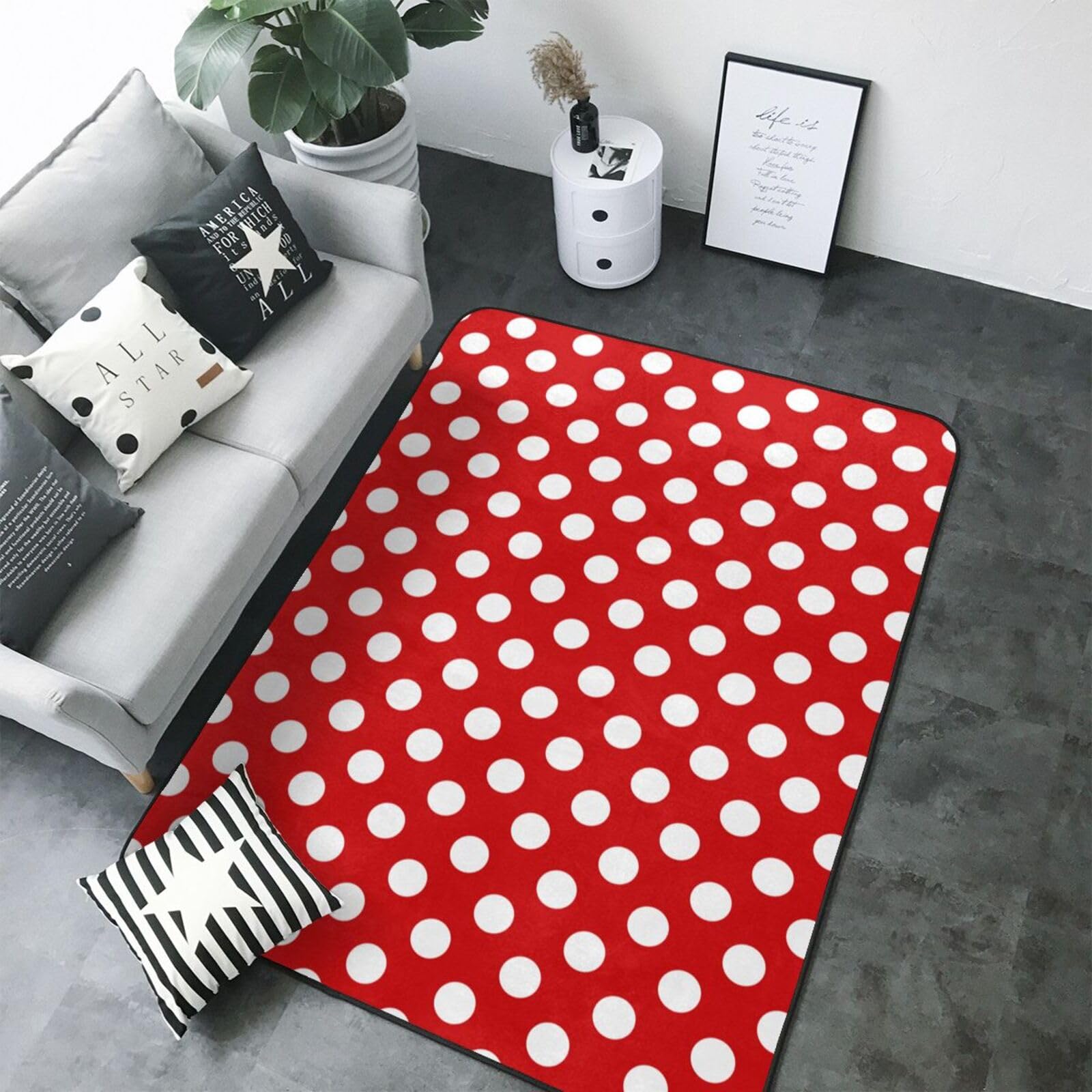 Tapis antidérapant et doux pour chambre d'enfant lavable et grand
