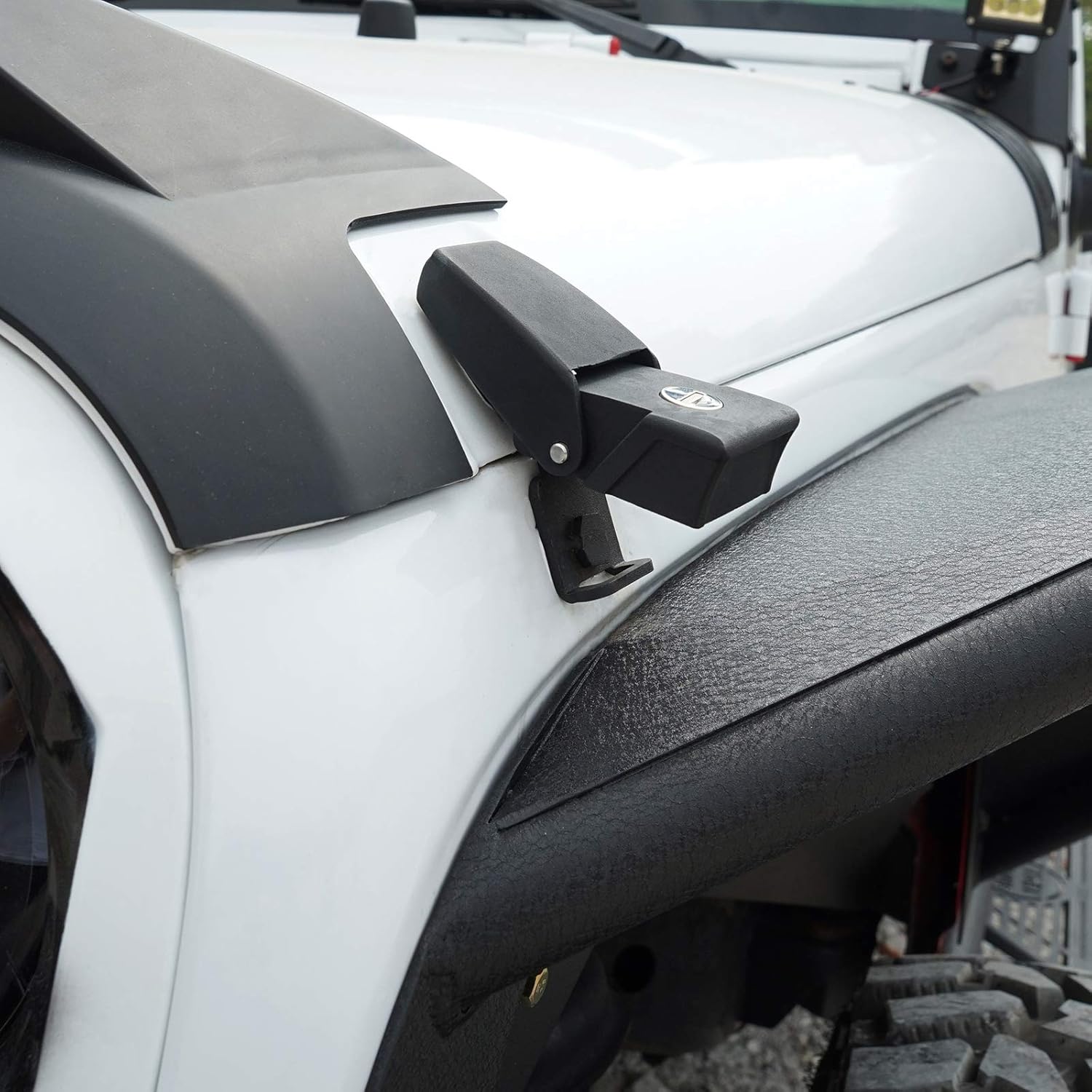 Hooke Road Wrangler Front Hood Latch Stainless Steel Hood Lock w/Keys for 2007-2018 Jeep JK Wrangler & Unlimited