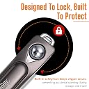 Beauté Secrets Ingrown Nail Clipper with Slanted Curved Blade | Stainless Steel Toenail Cutter for Thick Nails | Angled Precision Nail Clippers for Seniors, Men & Women | Anti-Slip Grip Nail Cutter, Silver gallery image