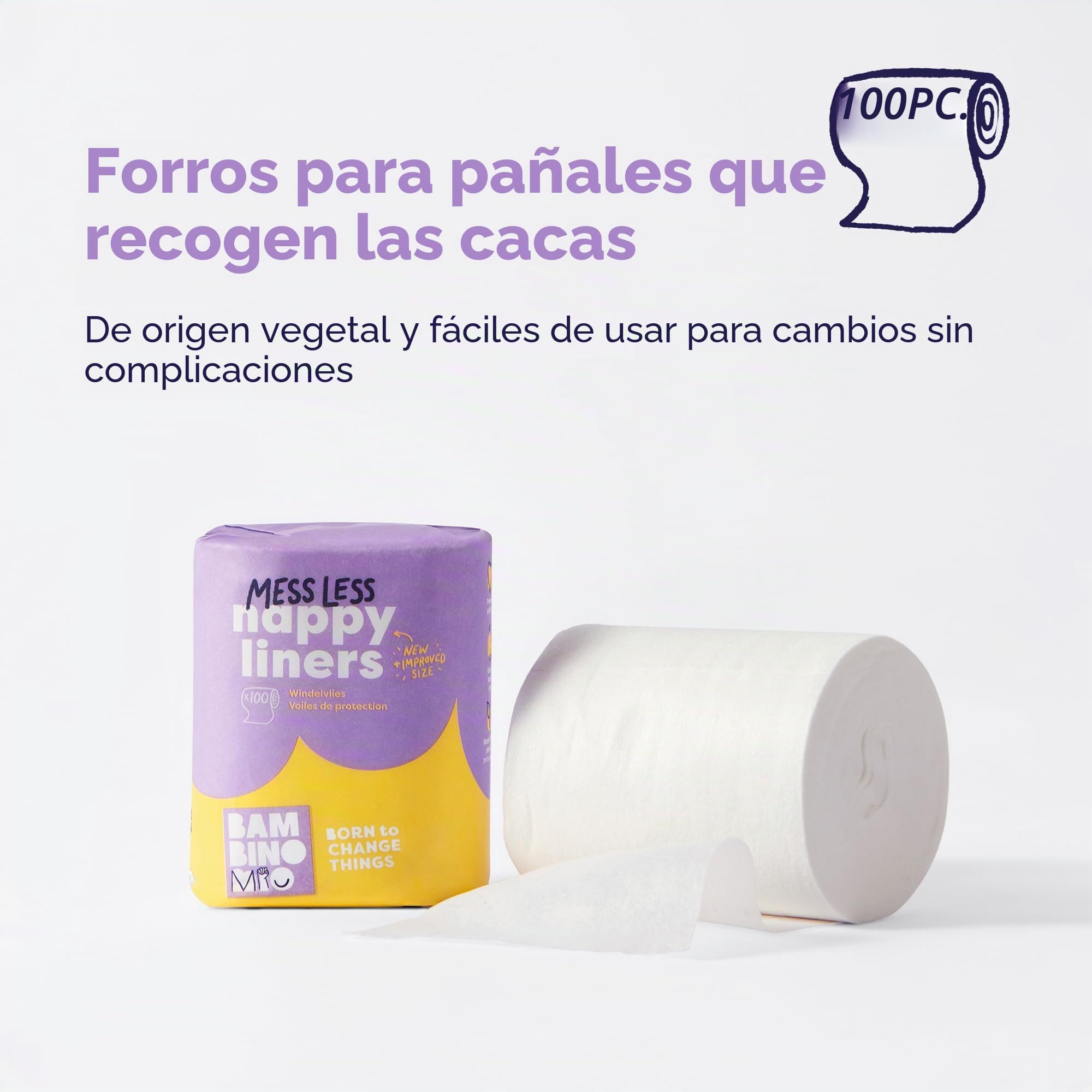 Bambino Mio, Pack de inicio de pañales de tela reutilizables: 5 pañales ajustables + 5 refuerzos de bambú y algodón + 1 rollo de 100 protectores desechables., Confianza