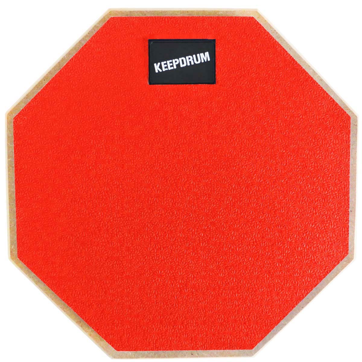 Keepdrum DP-RD Set Practice Pad Rosso con treppiede e custodia + bacchette per batteria 1 paio