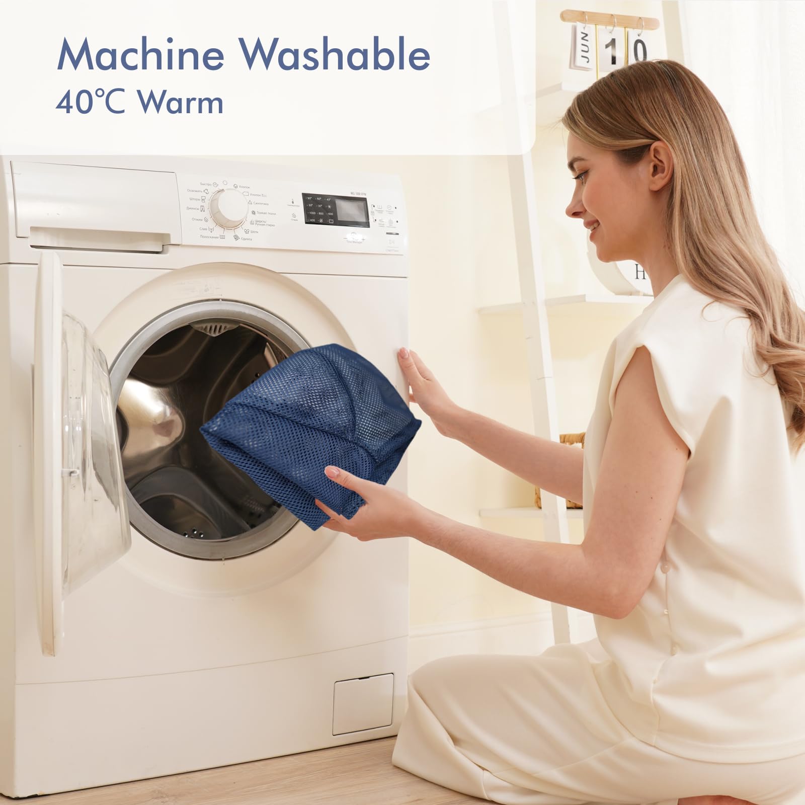iGRATENS Siège en tissu pour transat – Housse pour transat Baby Bjorn Balance Soft & Bliss, maille ventilée, douce pour la peau, lavable en machine, bleu marine