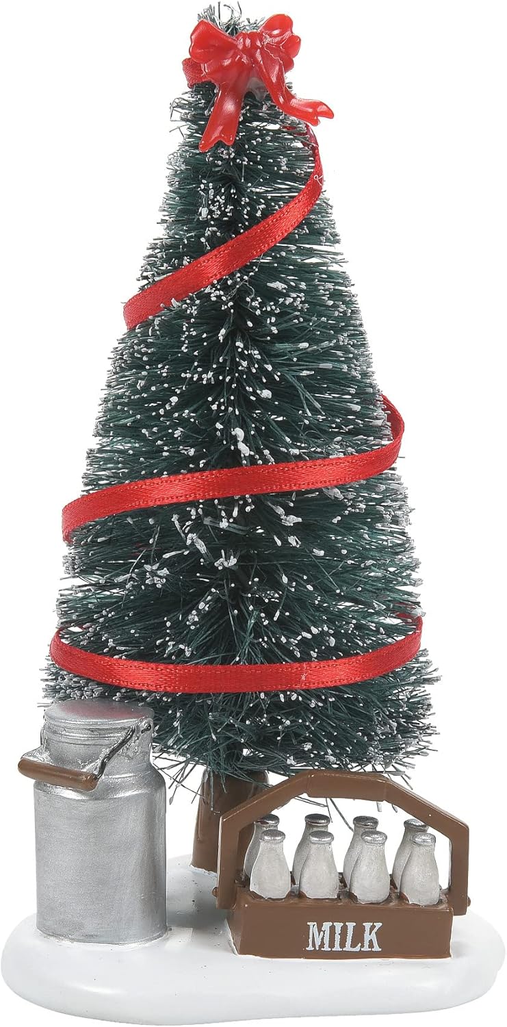 Department 56 Village Collection Accessories Twelve Days of Christmas Eight Maids a Milking Tree Figurine, 4.75 Inch, Multicolor