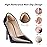 Heel Pads for Too Big Shoes, Inserts for Women, Protectors & Cushion Liners for Blisters - 4 Pairs (Foam Rosybrown)