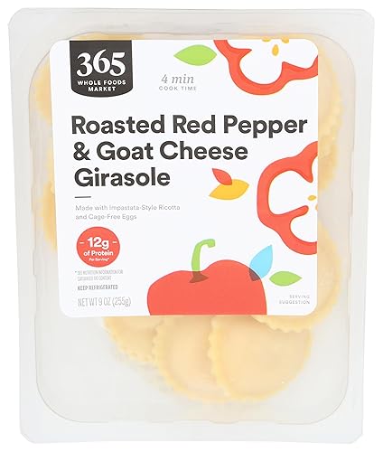 365 By Whole Foods Market, Girasol de pimiento rojo asado y queso de cabra, 9 onzas