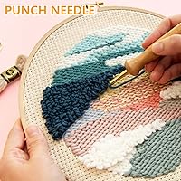 Vista 2 de Paño primario de 82 pulgadas con líneas marcadas Monks Premium Monks tela de costura para pistola de acolchonamiento, punzón de alfombra, aguja