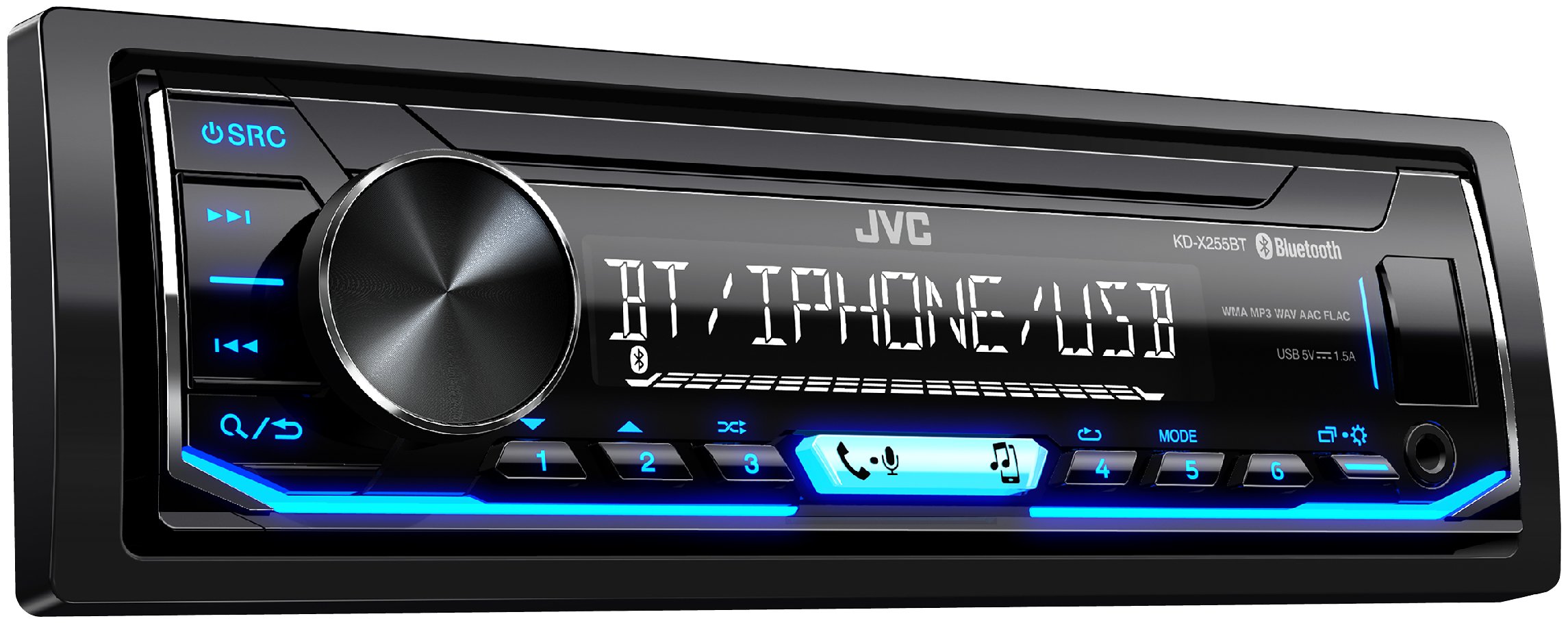 Amazon.com: JVC 1-DIN Digital Media Receiver (KD-X255BT) : Electronics
