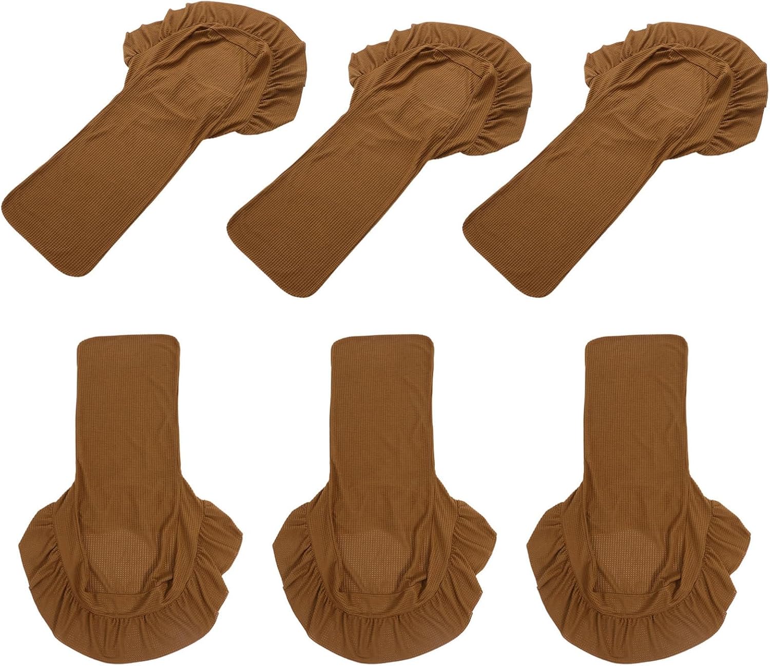 Alipis 6pcs Elastic Dining Chair Covers Ruffled Skirt for Home and Party Use Stretchable and Easy to Install Material Light