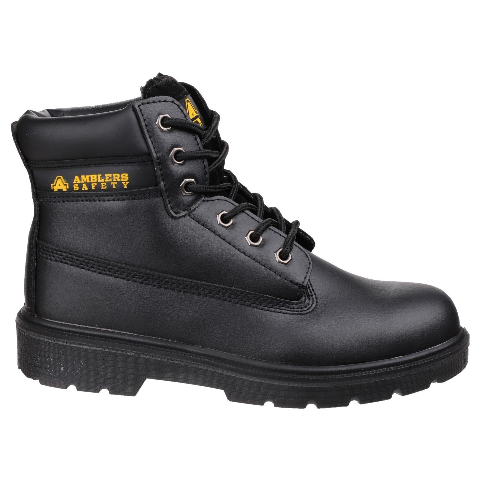 Amblers Safety Męskie i damskie FS112 wygodne skórzane buty, Czarny, 44.5 EU