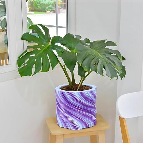 Miniatura 6 de Macetas de interior. Macetas de 6.5 pulgadas para plantas de interior. Macetas roscadas de color degradado para plantas de interior. Macetas de