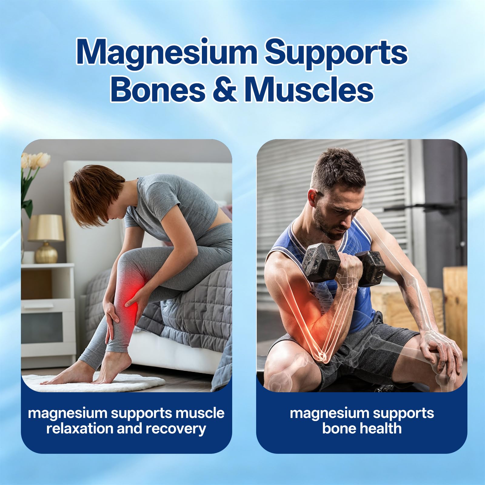Magnesium Complex 1000mg for Women and Men Magnesium Glycinate, Citrate GMP — Amazon image 5