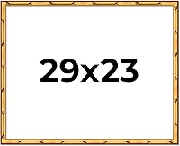 Vista 292 de Poster Palooza Marco de madera maciza de bambú dorado de 12 x 8 pulgadas con acrílico UV, respaldo de tablero de espuma y accesorios para colgar