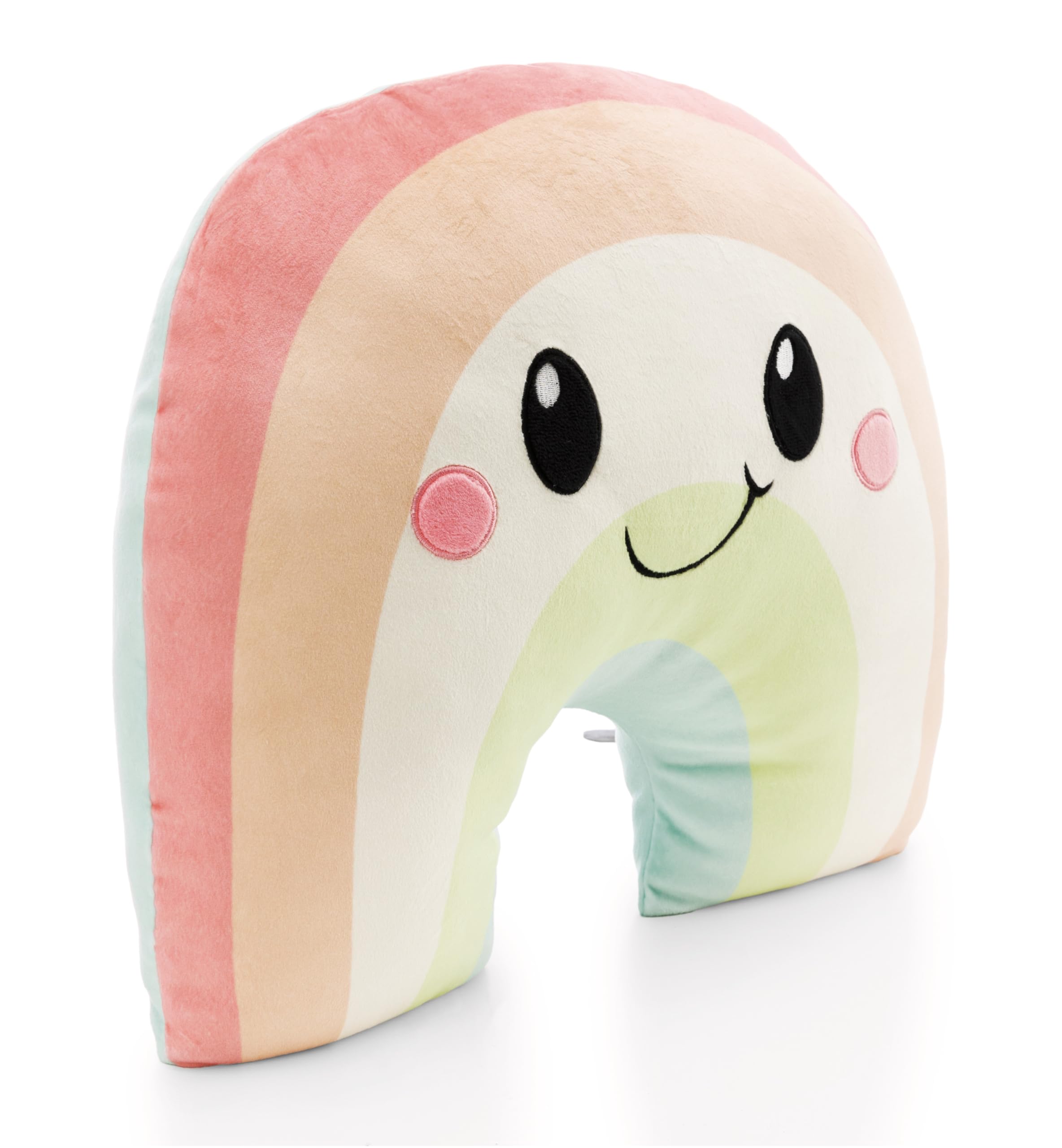 Nici Cuddly Rainbow Nibsi 42 x 36 cm, Colourful Soft Plush Toy, Cute, Fluffy Rainbow for Cuddling & Playing with, for Children and Adults - Great Gift Idea - 62336