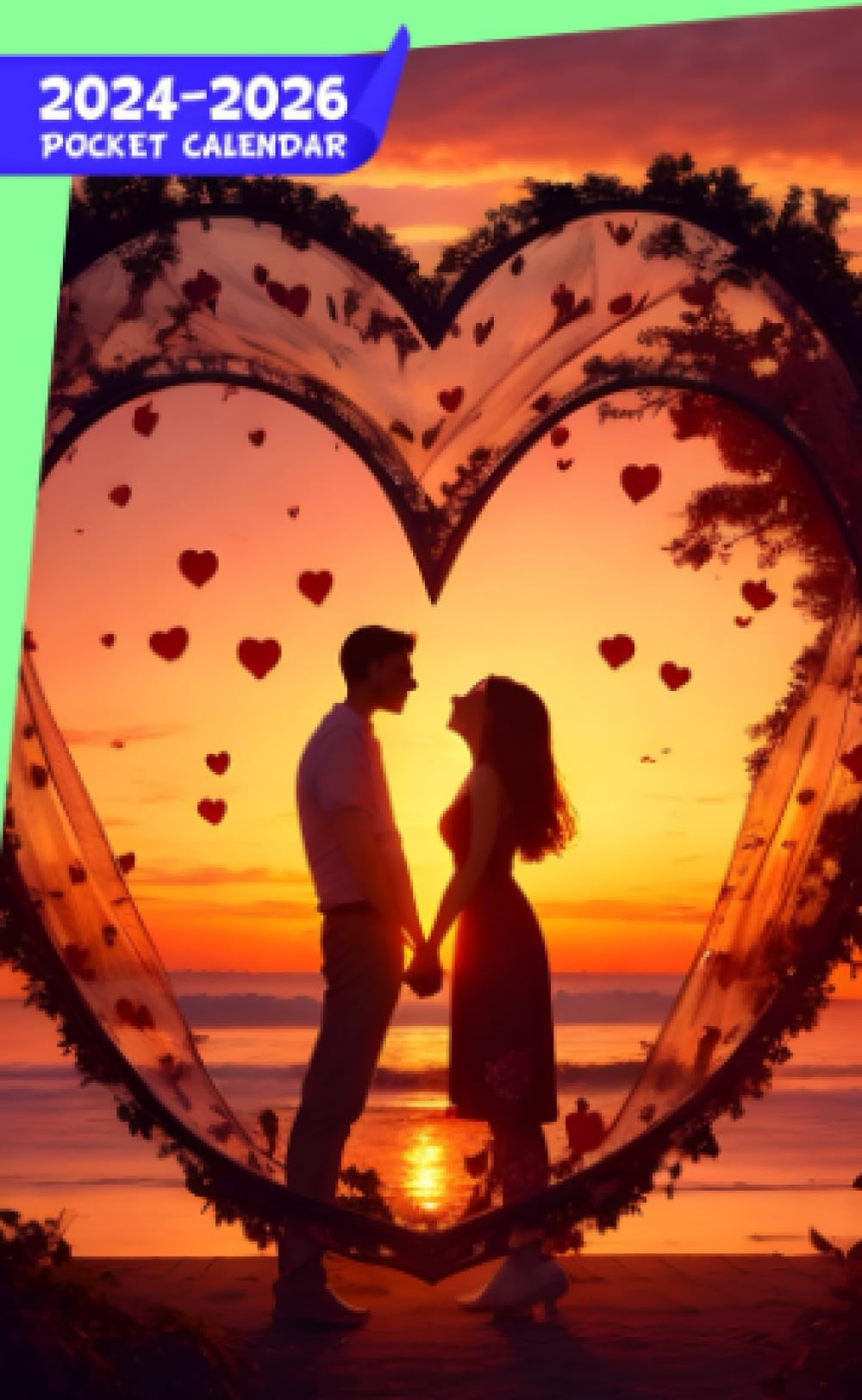 Pocket Calendar 2024 - 2026 With Moon Phase: Three-Year Monthly Planner for Purse , 36 Months from January 2024 to December 2026 | Boy sitting | Girl inside tution