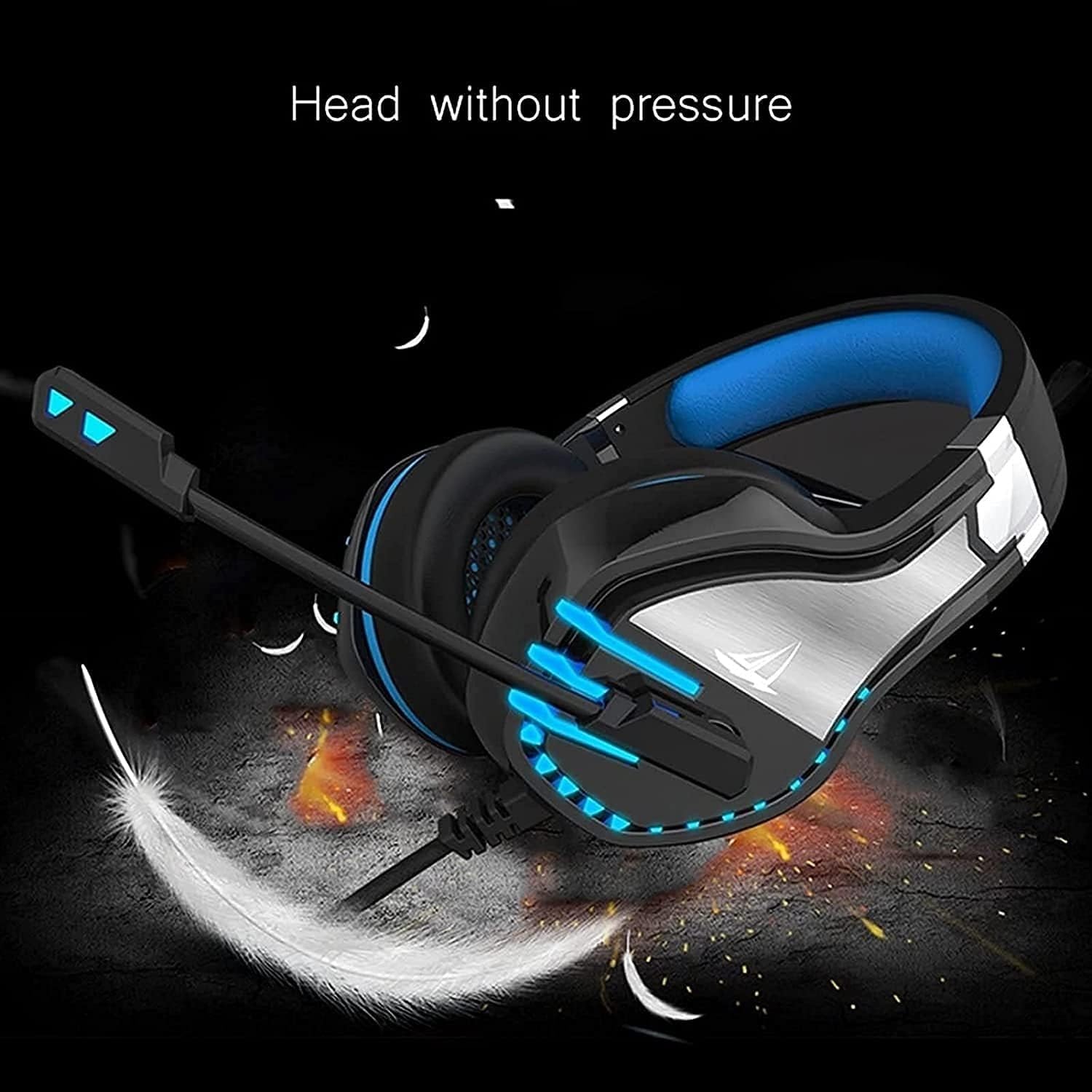 Cuffie da Gioco, Cuffie e microfoni, Cuffie da Gioco con microfoni con cancellazione del Rumore, Cuffie Stereo for Adulti for Bambini, for PS4, PS5, PC, Laptop