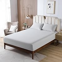 Vista 261 de HENGWEITEXT 18 Inch Cal King Sheets Deep Pocket,4 Piece Sheet Set Breathable and Cooling,Microfiber Sheet Set Deep Pocket,Wrinkle Free Shrinkage &