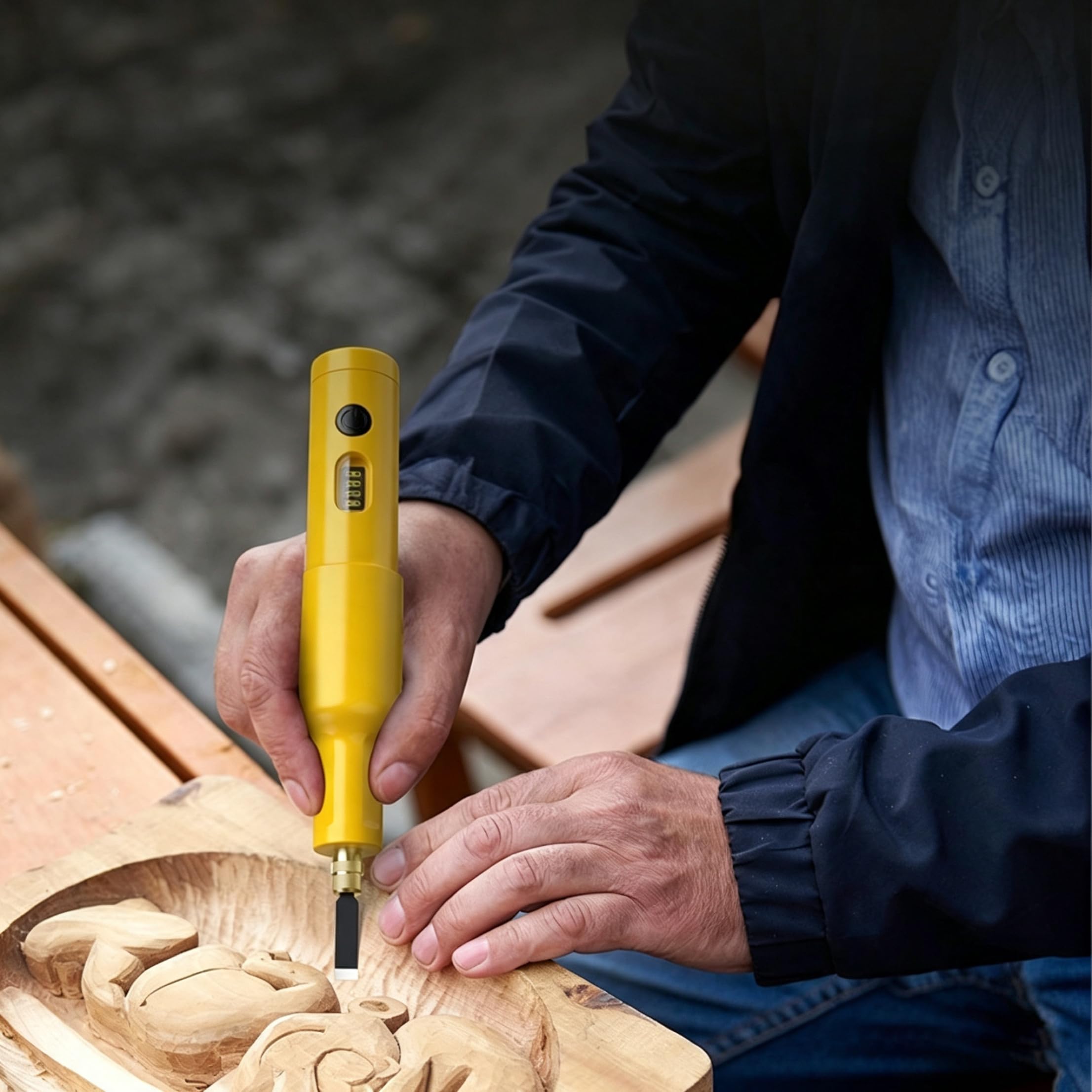 Kit per intaglio del legno senza fili ricaricabile da 40 W, utensile elettrico multilama