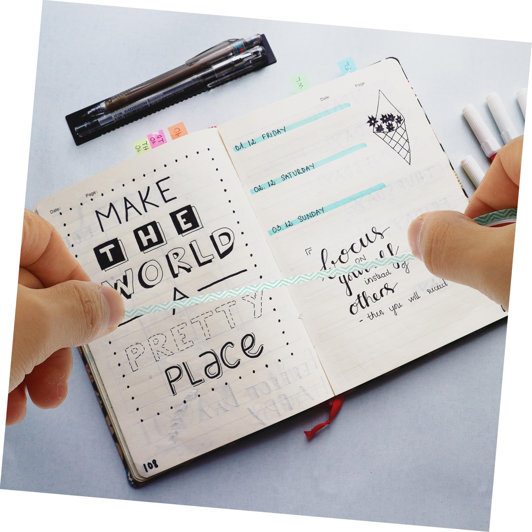 Operitacx 4 Sätze Feines Washi Tape Dekoratives Klebeband Für Diy Handwerke Scrapbooking Und Journaling Pro Für Bastelprojekte Und 48 Rollen * 4