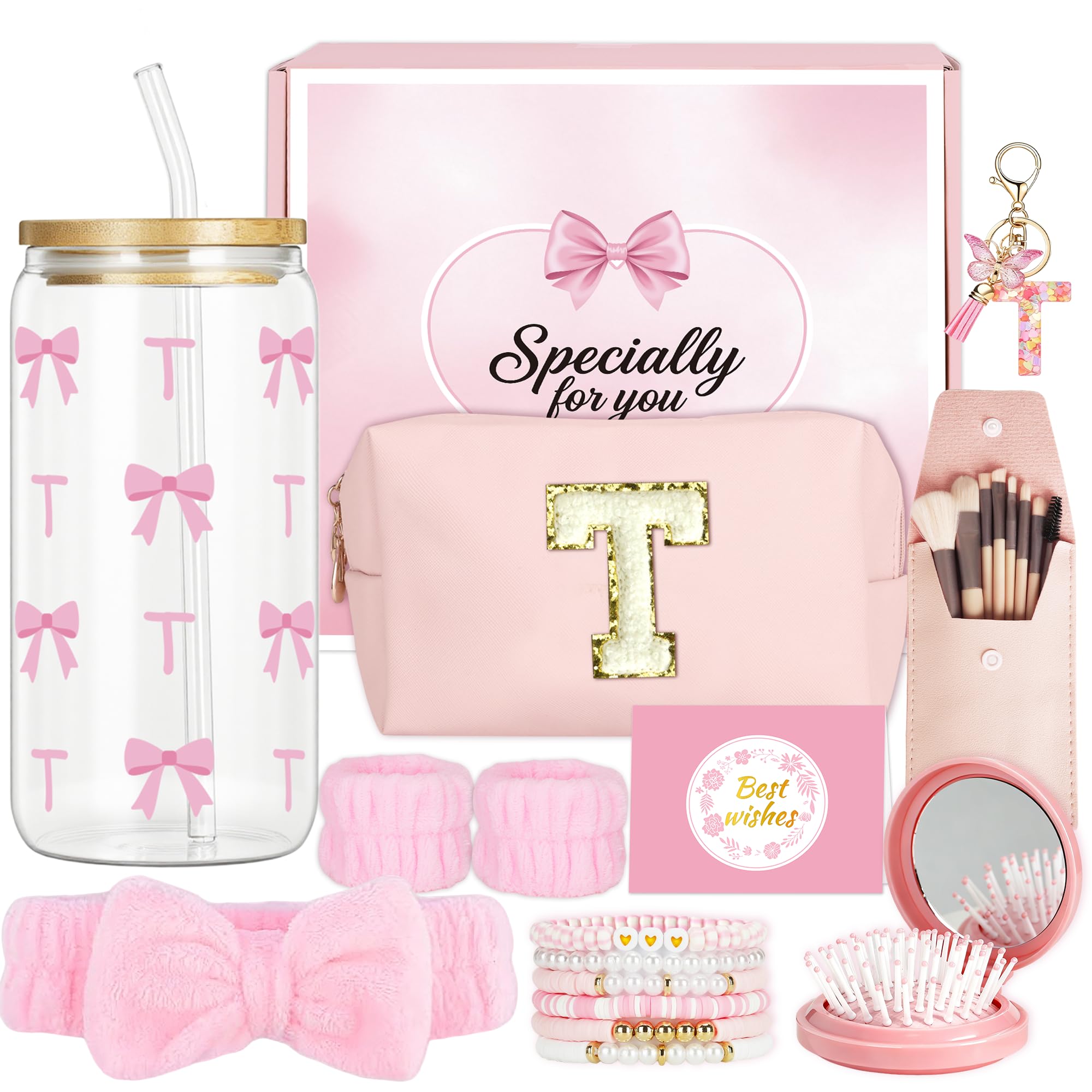 GiftGleam Glass Drinking Jars Gift for Student-T