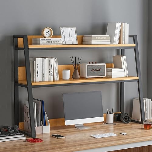 Miniatura 2 de Organizador de estantería de escritorio estante de escritorio estante de escritorio industrial de 2 niveles estantería de escritorio para escritorio