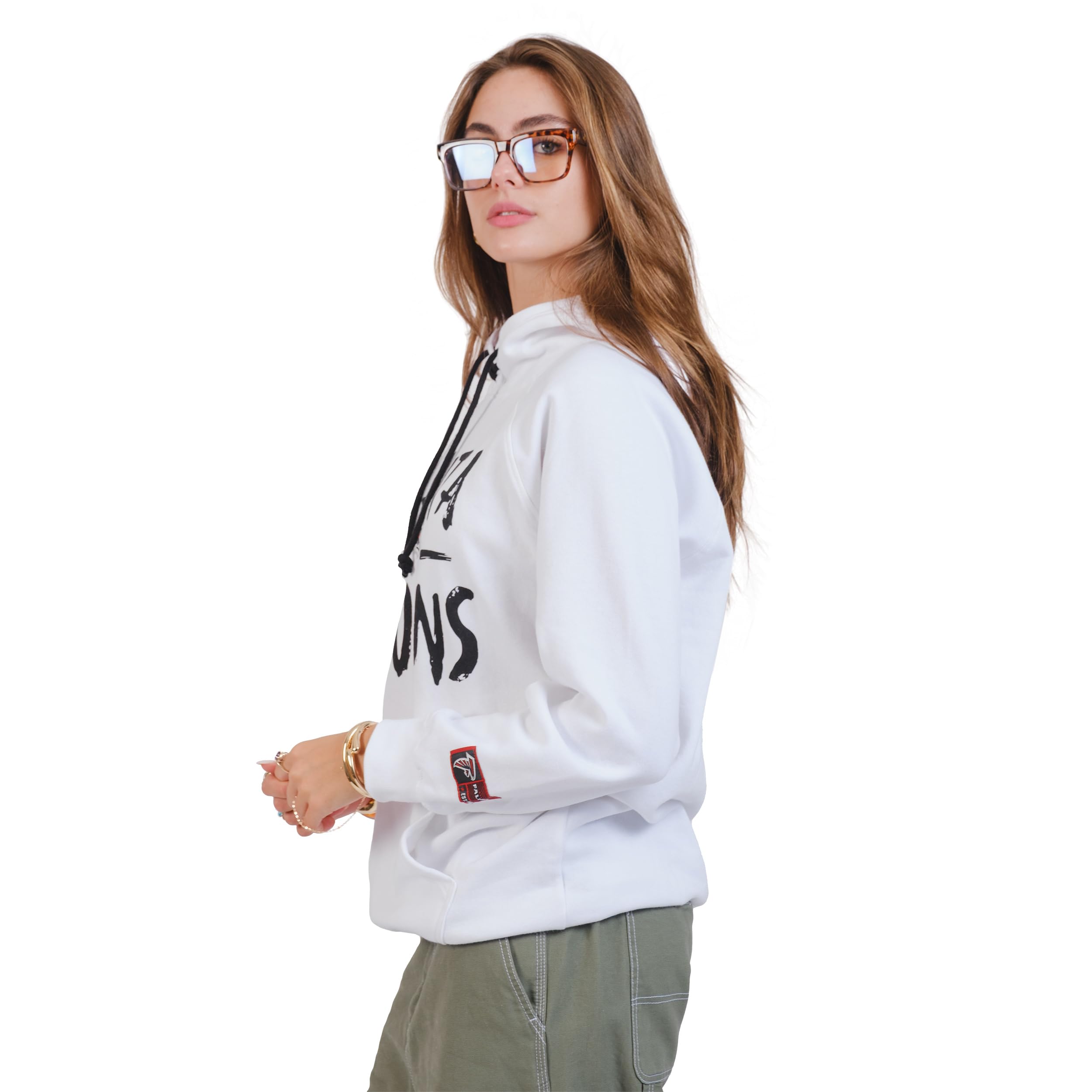 Ultra Game Women's NFL Official Super Soft Tie Neck Hoodie Sweatshirt