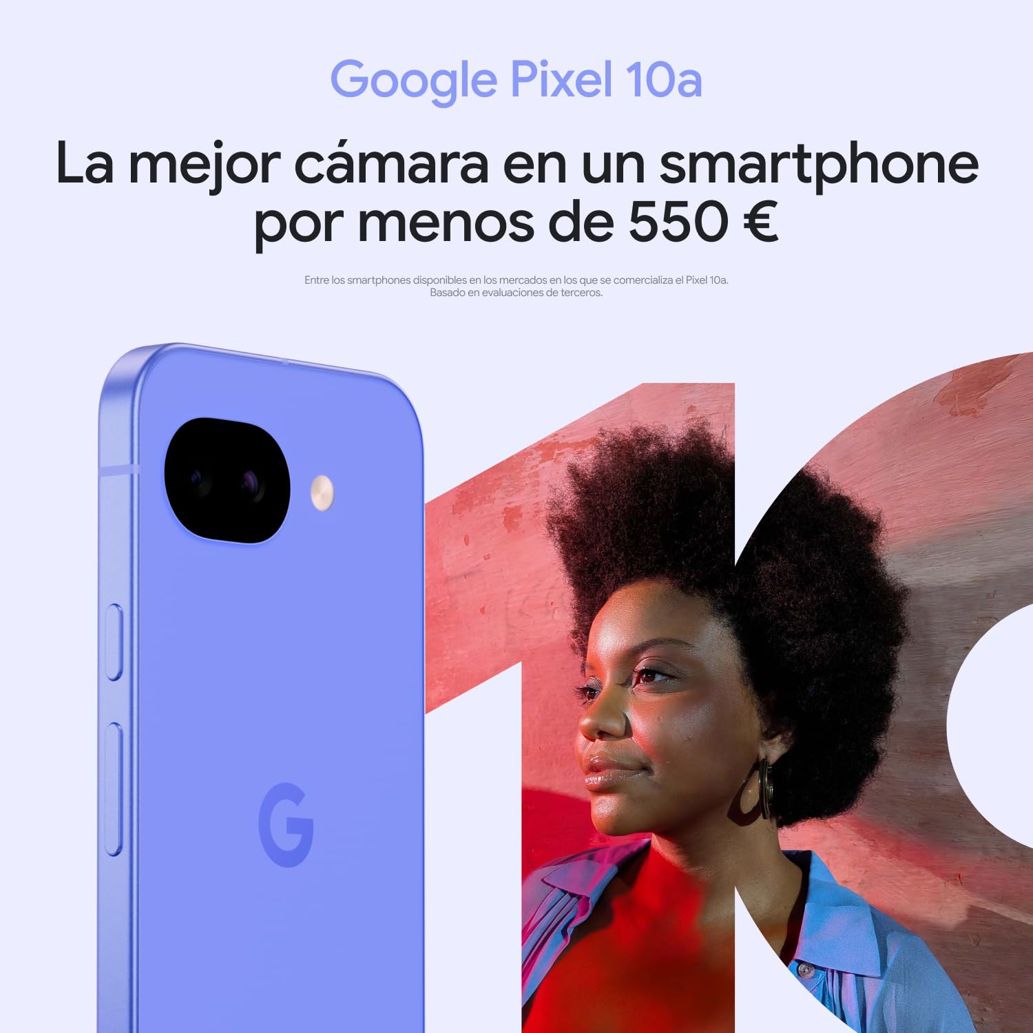 Google Pixel 10a - 7 años de Nuevas actualizaciones y Funciones, más de 30 Horas de batería, Asistente de Cámara, Gemini Live, Seguridad de Pixel - Gris Niebla, 128GB