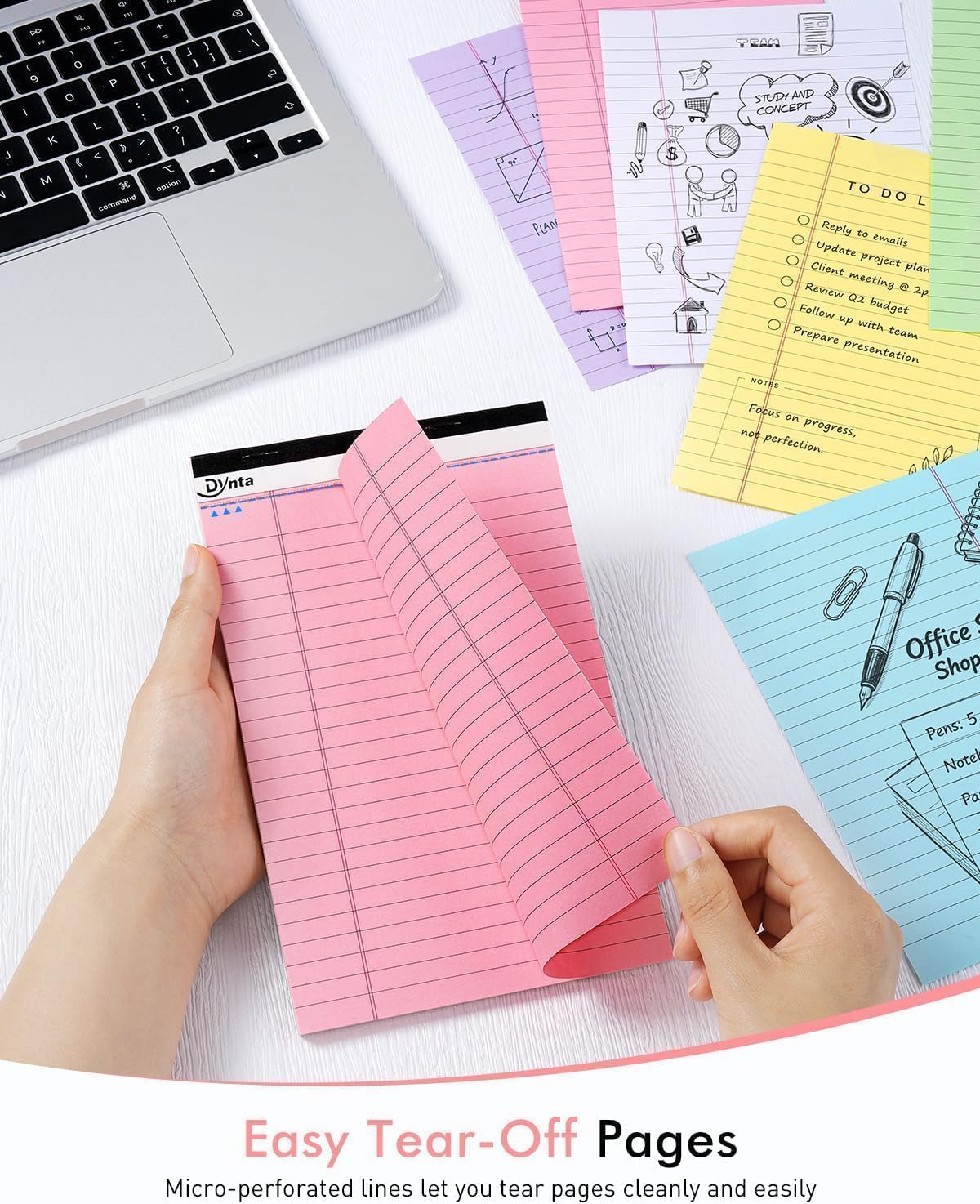Dynta 24pcs Small Legal Pads 5x8 Note Pads for Writing image 5