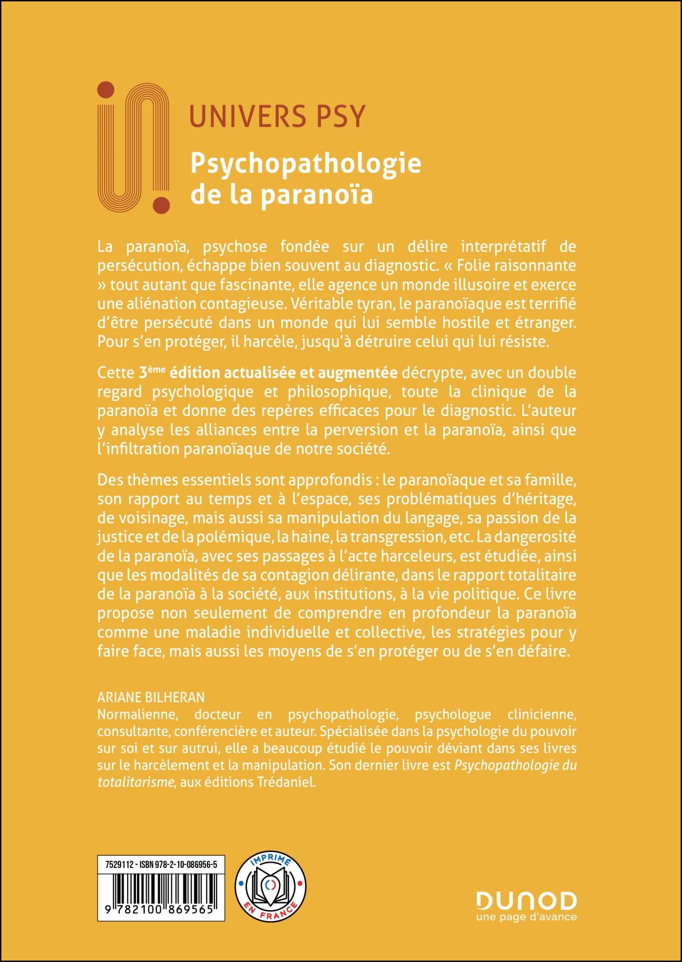 Psychopathologie de la paranoïa - 3e éd.