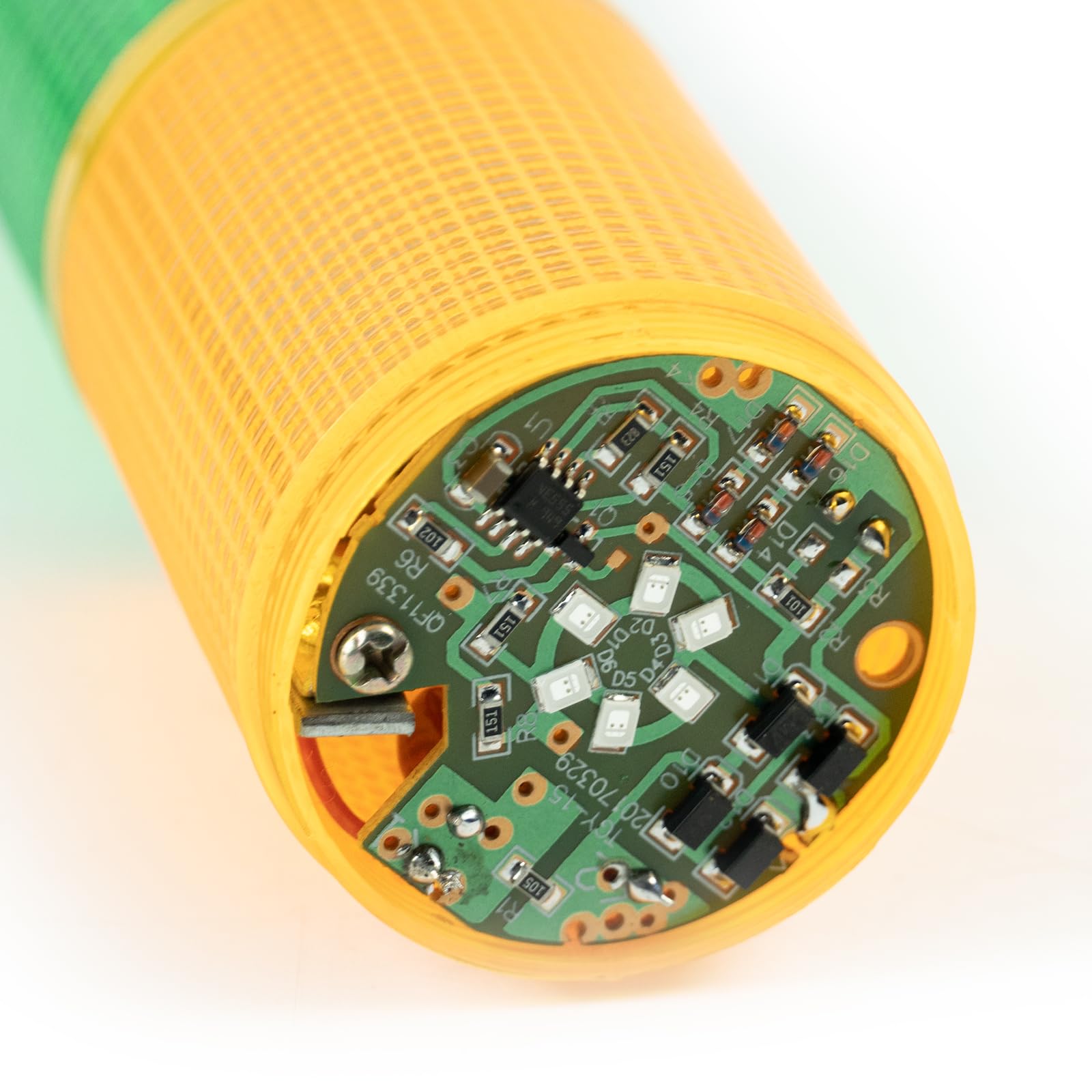 Y DIANS 3 Stack Super Bright LED Industrial Signal Tower Light Andon Lights with No Sound, Self Locking Switch or Flash, for Industrial, Warehouse, Indoor AC110V