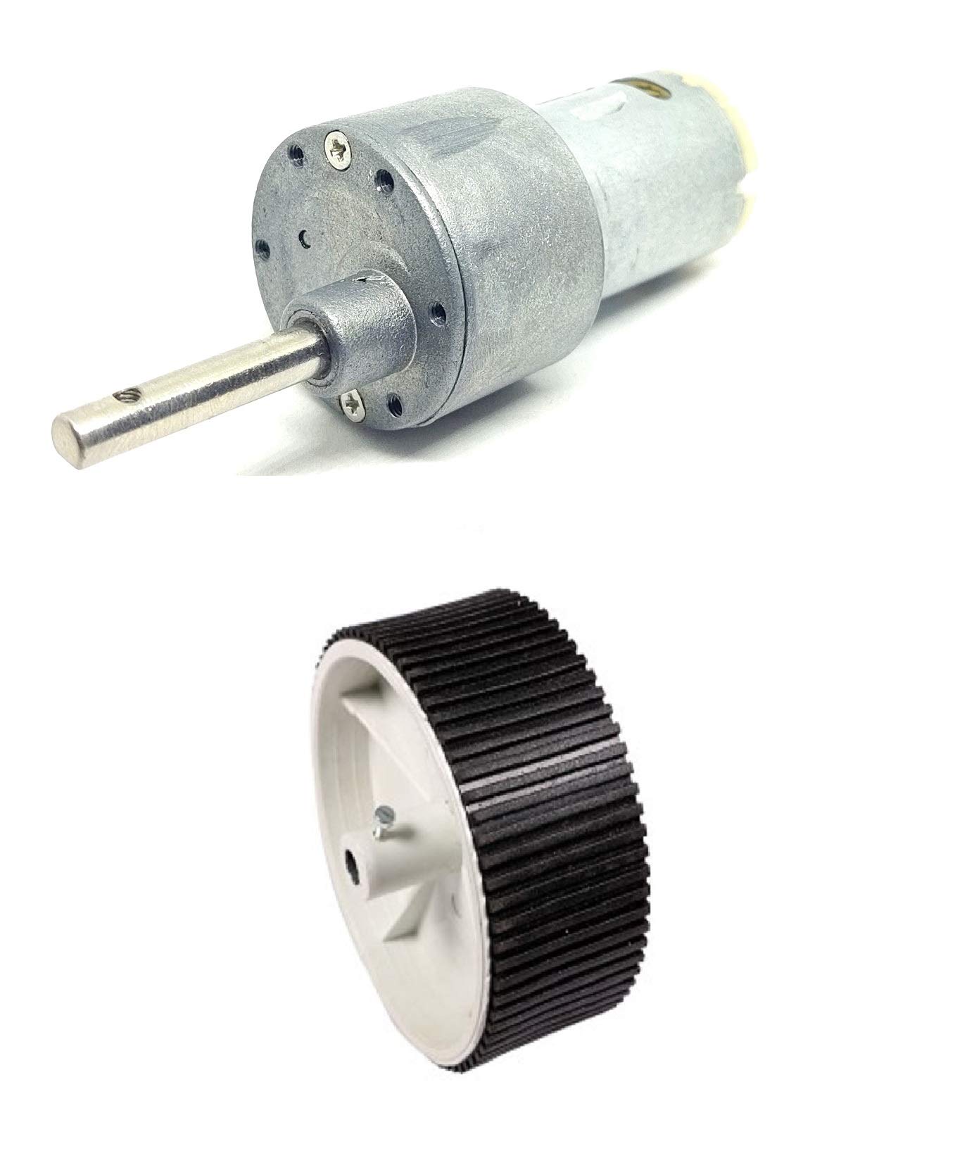 Buy INVENTO 1pcs 12v 10 Kg-cm 300 RPM Side Shaft High Torque Geared DC ...