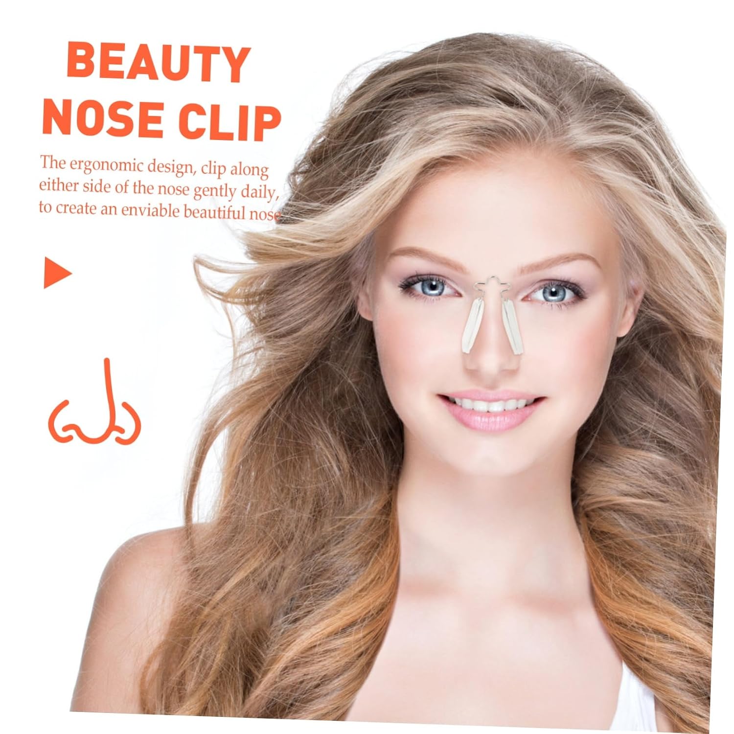 Ipetboom 2pcs Nose Shaper Lifter Nose Straightening Clips for Women Retainer Tape for Shaping