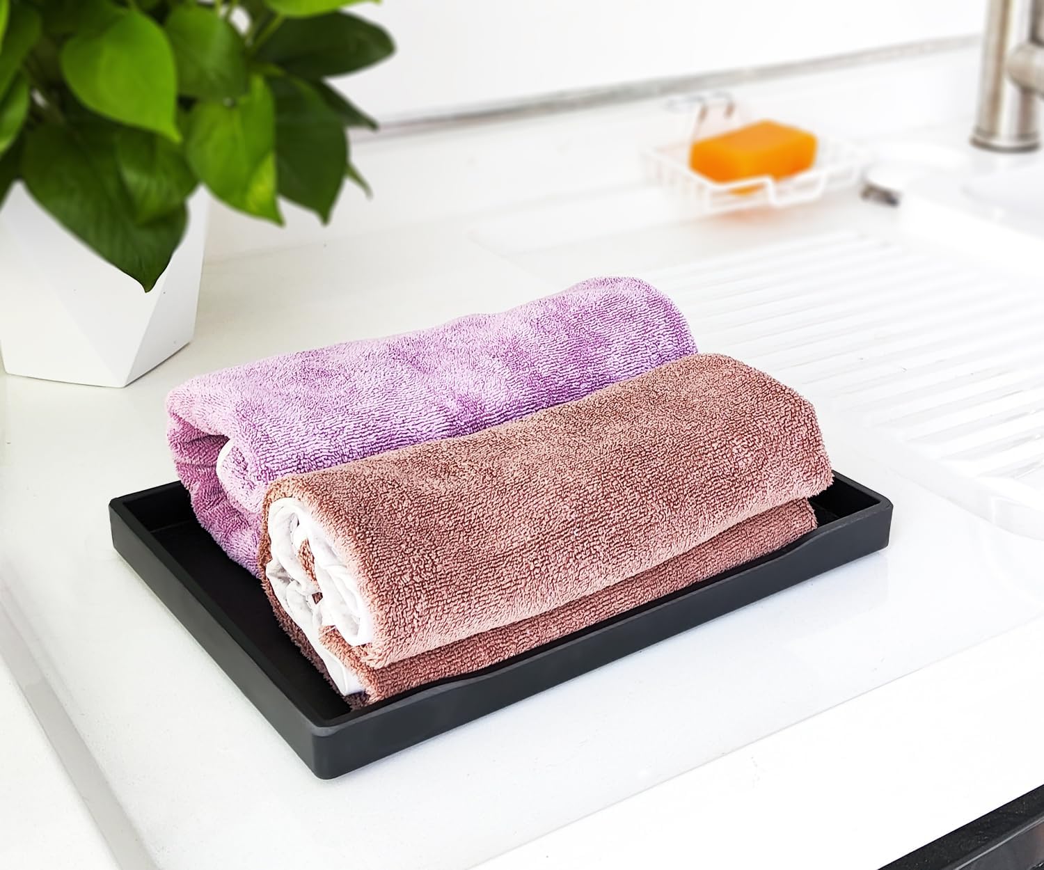 Small Black Serving Tray (9.5 x 7 inch) image 3