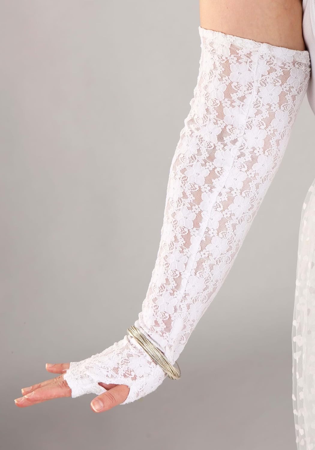 Womens Plus Size Like A Virgin Popstar Costume | Iconic 80s Diva Outfit | Dress, Belt, Gloves, and Bow Clip - Image 6