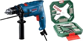Bosch GSB 600 Corded Electric Impact Drill, 600 W, 13 mm, 1.7 Kg, 3, 000 rpm, 1.4 Nm, Variable Speed, Blue, Black Price In India