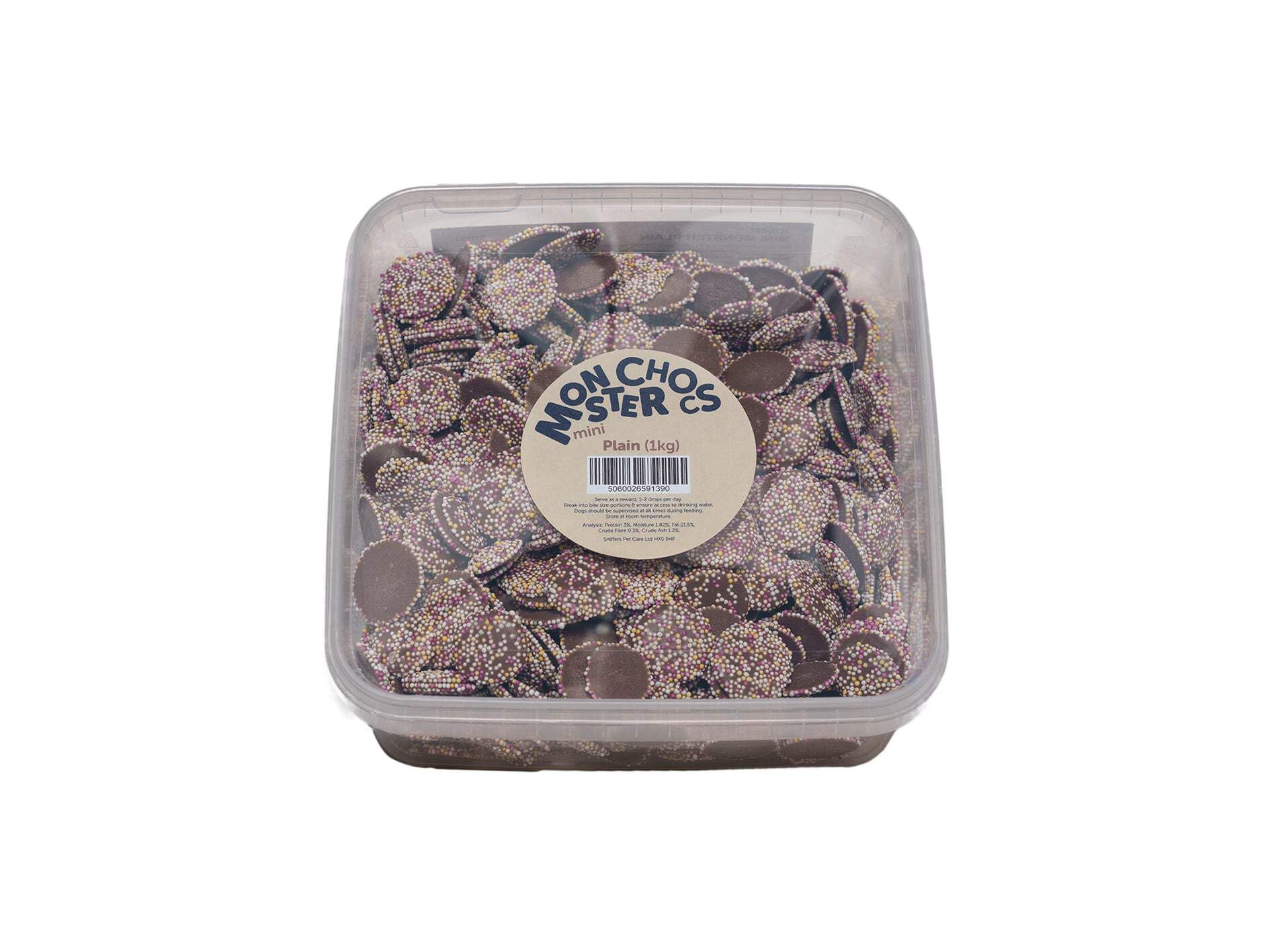 Other Monster Chocs Mini Monsters Plain Chocs 1kg, clear