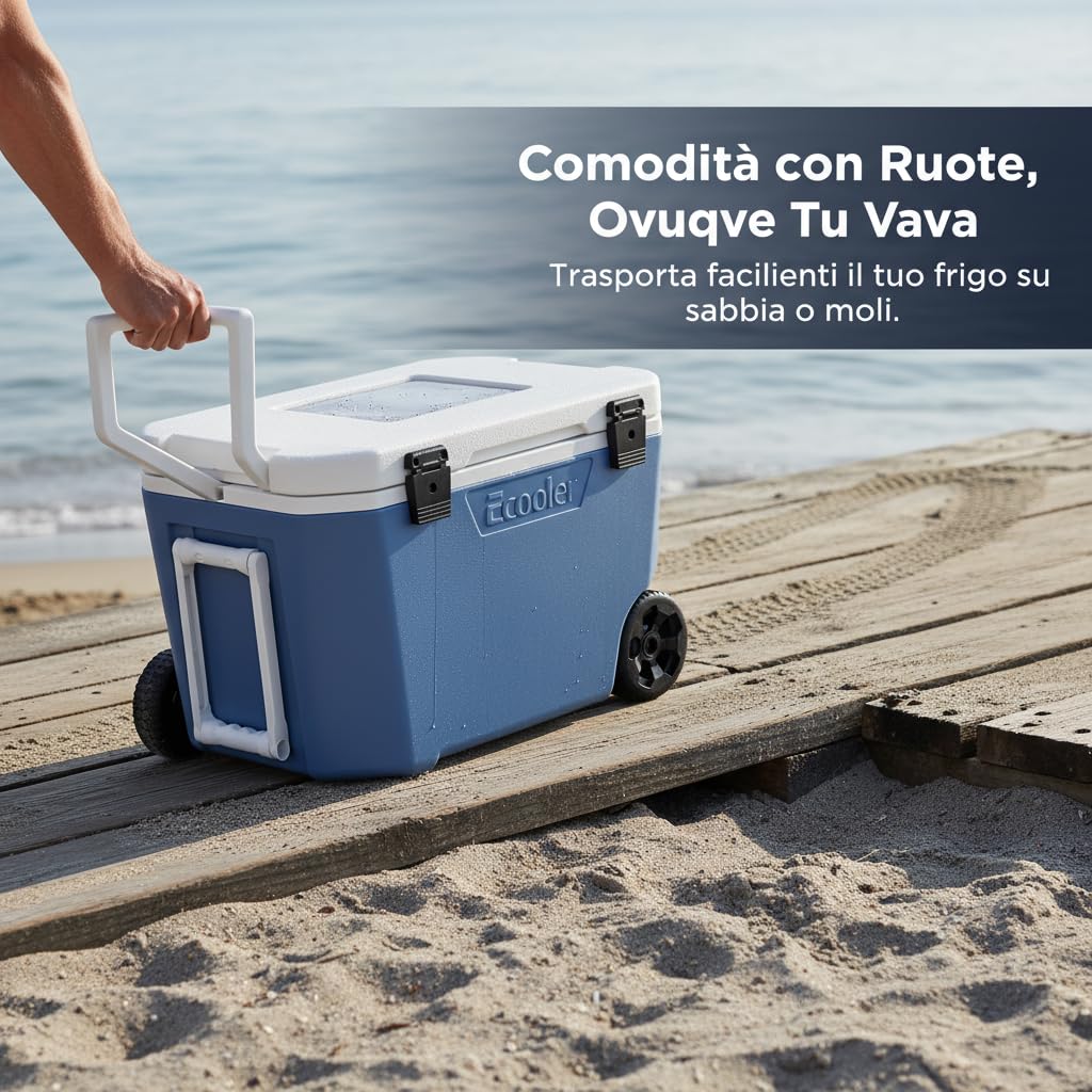 Nevera Portátil con Ruedas, Pesca