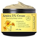 Arnica 5% Cream Body Lotion 4 Fl Oz - Infused with Ceramide 1, 3 and 6II - Packed with hydrating oils and butters, this rich body lotion helps relax and revitalize overworked muscles and joints.