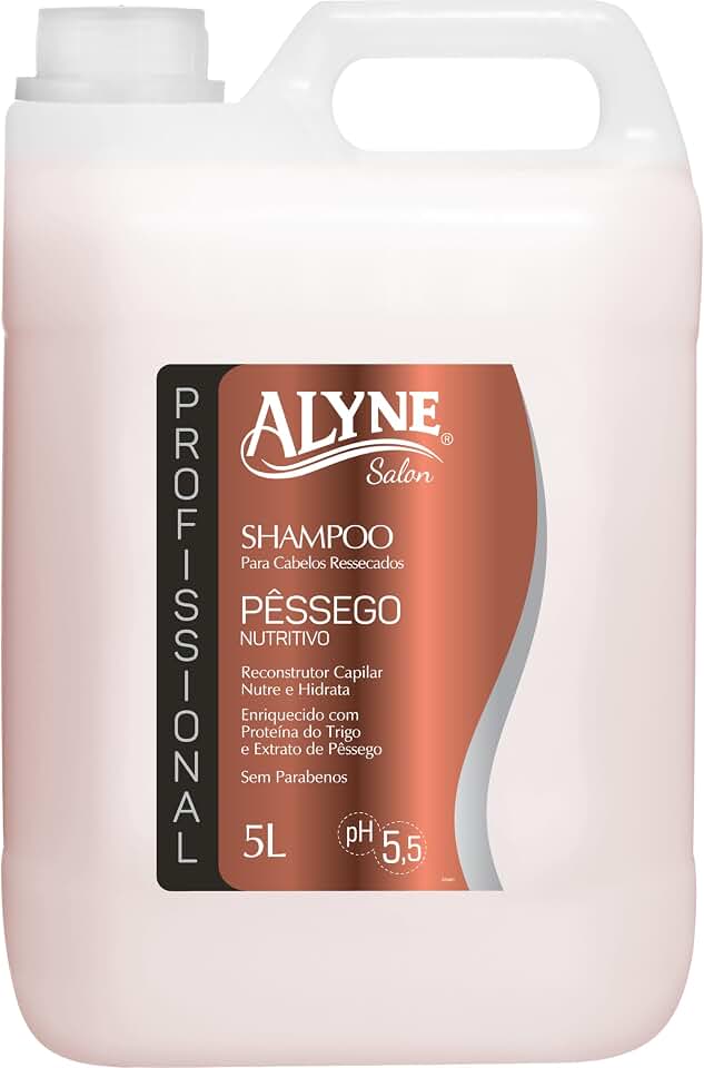 Alyne, Shampoo para cabelos, Pêssego Nutritivo, 5 Litro, Marrom