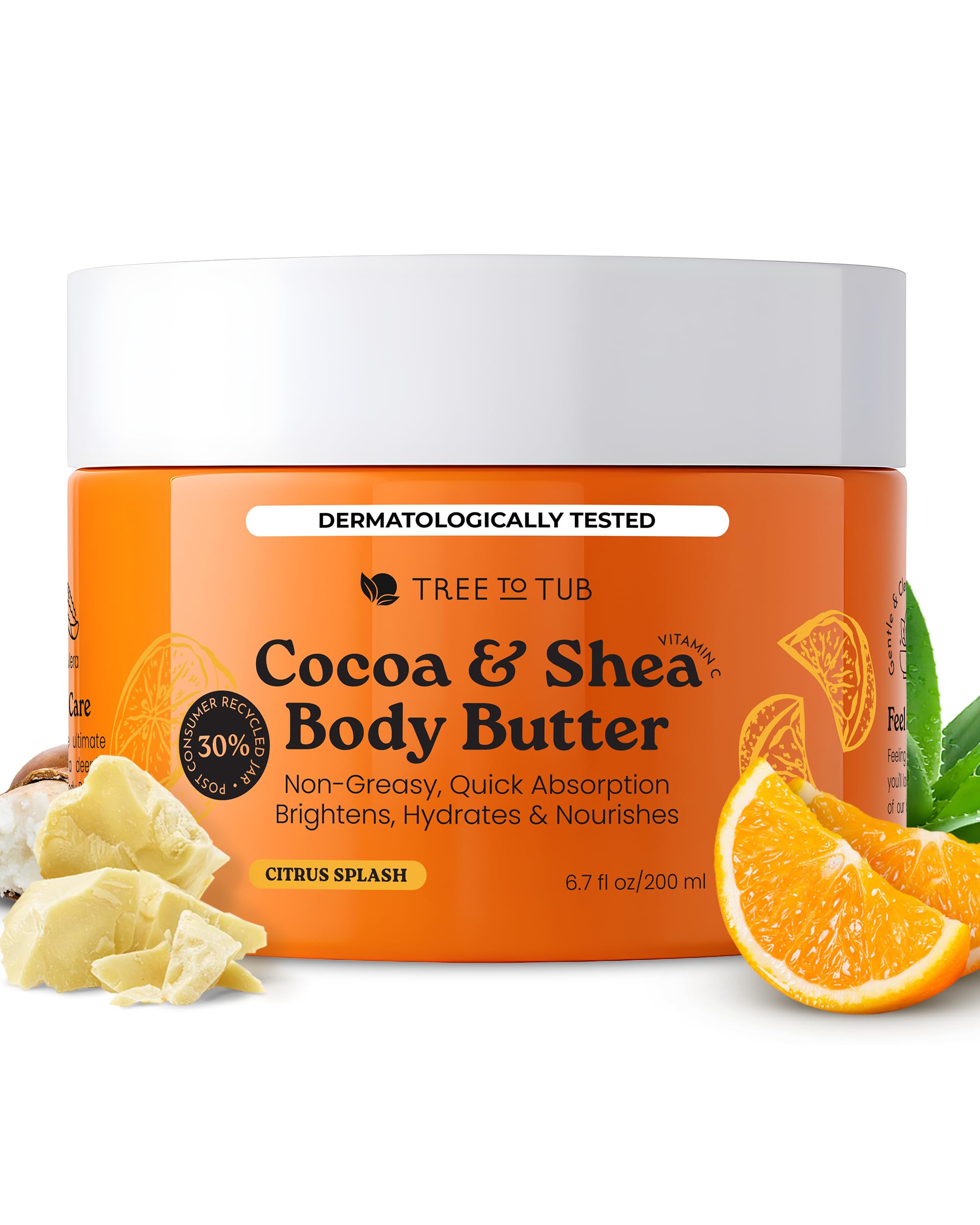 Amazon.com : Tree To Tub Shea Body Butter for Dry, Extremely Dry