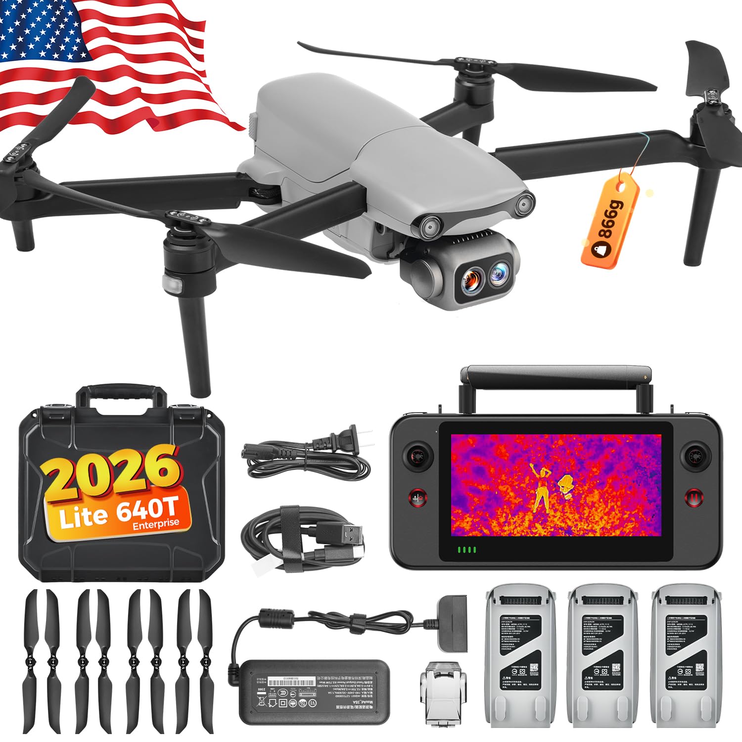 Amazon.com: Autel Robotics EVO Lite 640T Enterprise Bundle, 866g