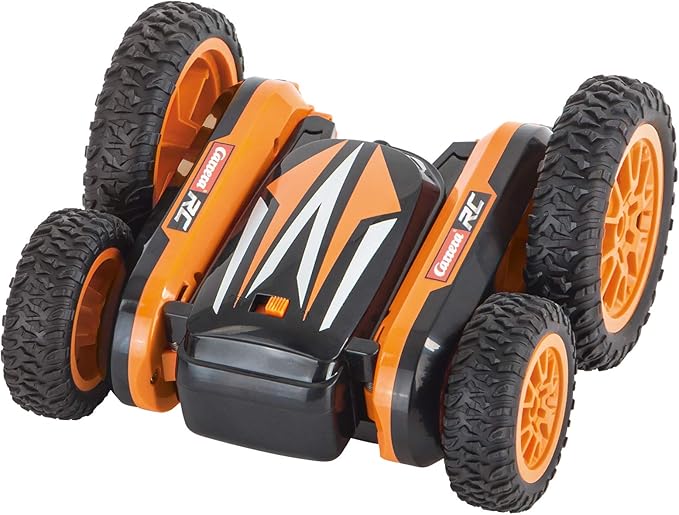 Carrera RC 2,4GHz Supercross Car mit 360° Tricks I ferngesteuertes Auto ab 6 Jahren für drinnen & draußen I Stunt-Car mit Fernbedienung I Spielzeug für Kinder & Erwachsene I sofort einsatzbereit
