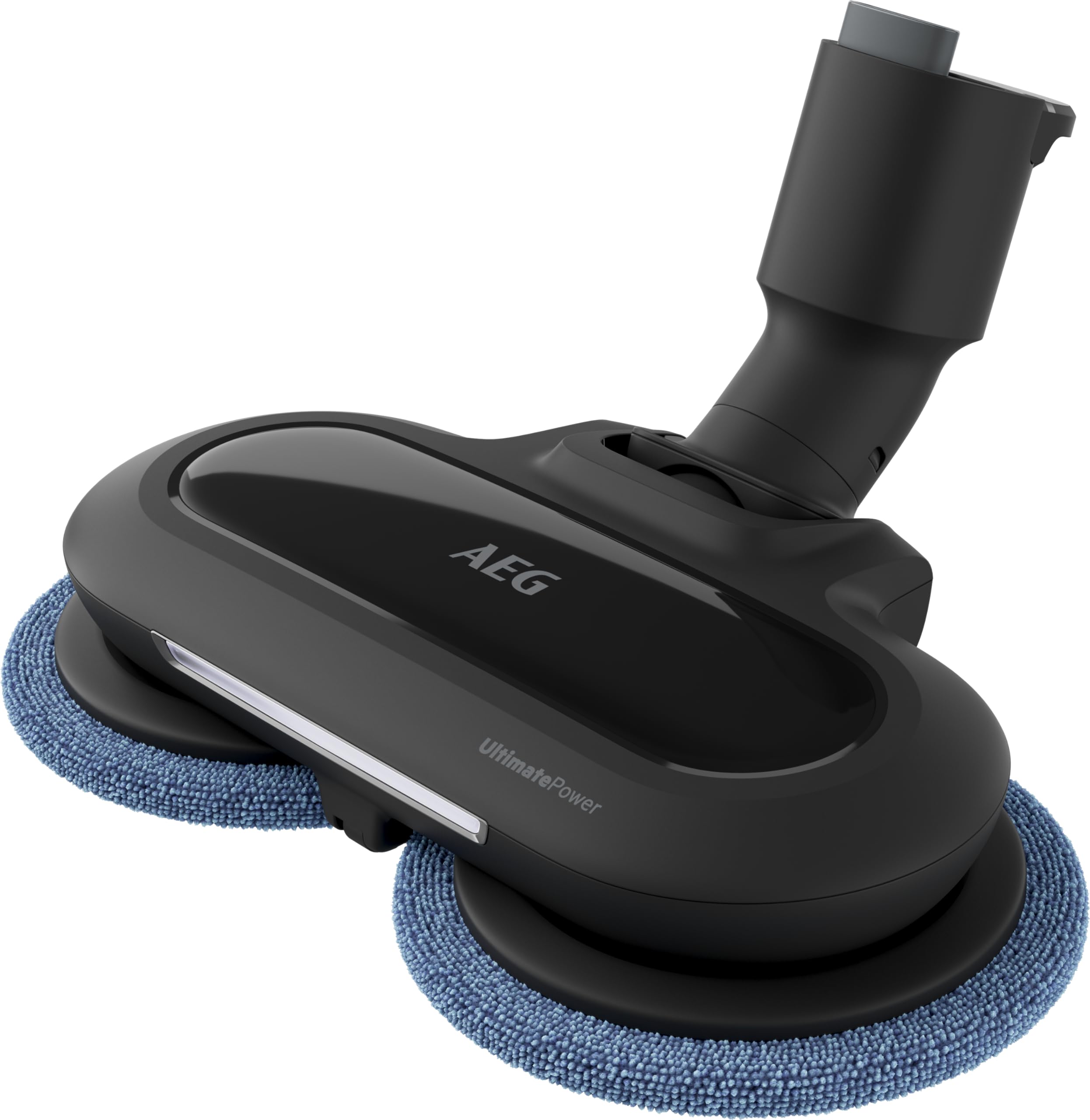 AEG HYGIENIC 8000 AP81B25WET Akku Staubsauger mit Wischfunktion/Automatik / 5-Stufen Filtration/Digitale Anzeige/Multi-Bodendüse & Mop-Düse / 3 Stufen/Akku wechselbar/Zubehör / 400ml / blau