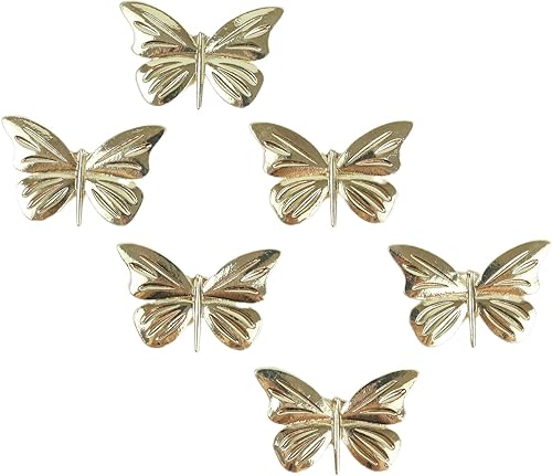 Monroe and Pear - Juego de 6 imanes para nevera con imán ultra potente, imanes de mariposa ideales para lavavajillas, tablero, bonitos imanes de